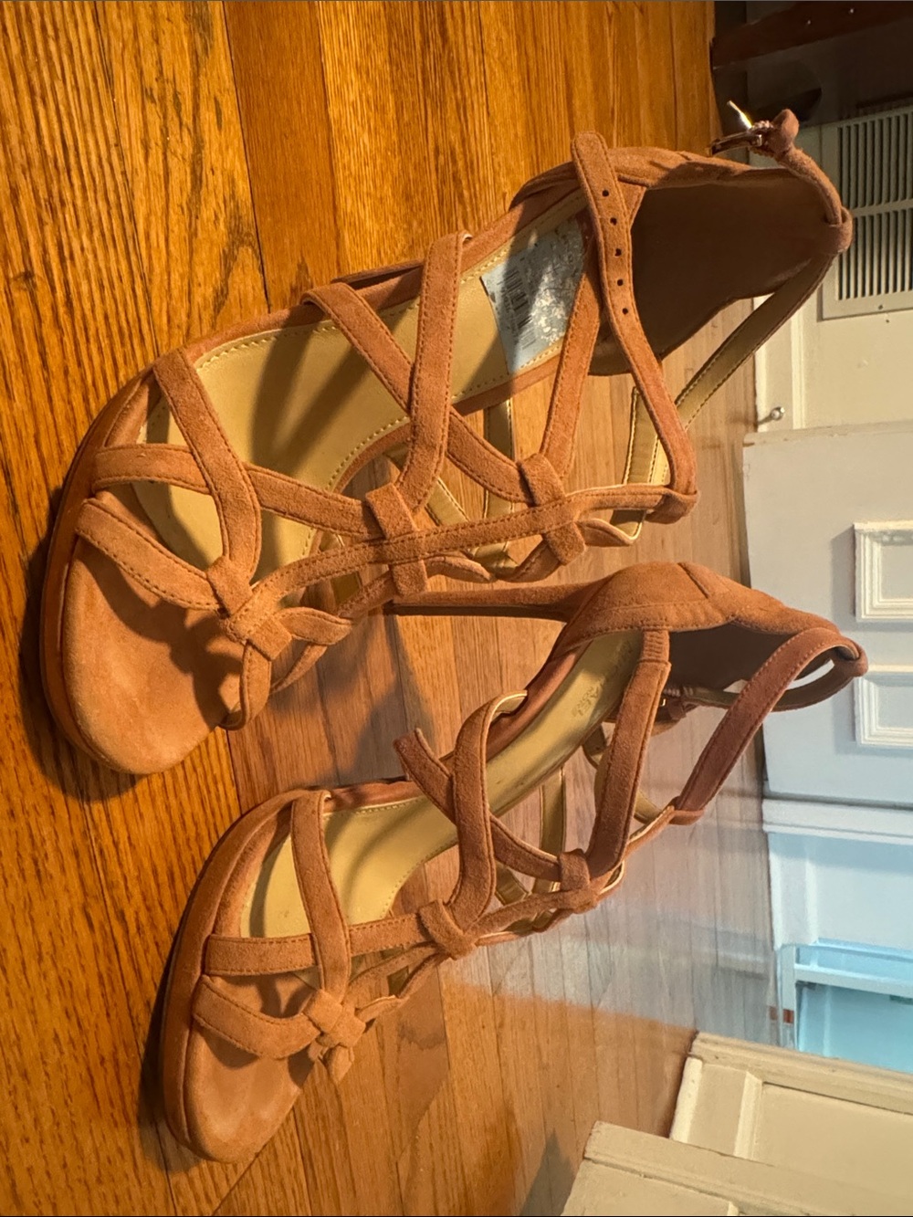 Michael Kors Strappy Suede Heeled Sandals